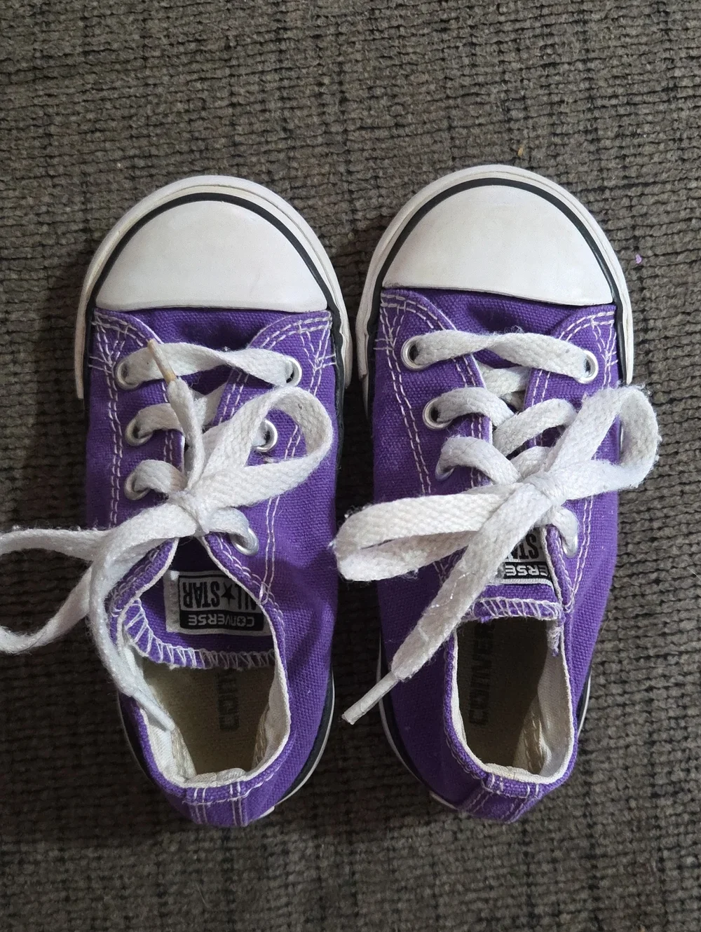 Girls Purple Converse Shoes